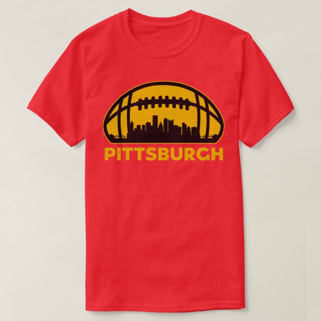 T-shirt Pittsburgh Skyline (Design devant)