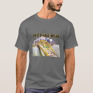 T-shirt Pittsburgh skyline et Fort Pitt Bridge