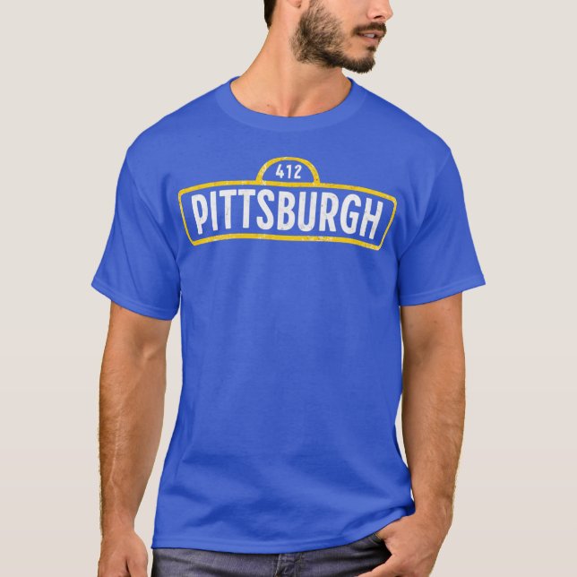 T-shirt Pittsburgh Street - 412 (2) (Devant)