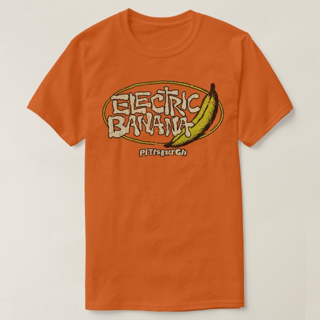 T-shirt Pittsburgh The Electric Banana 1977 (Design devant)