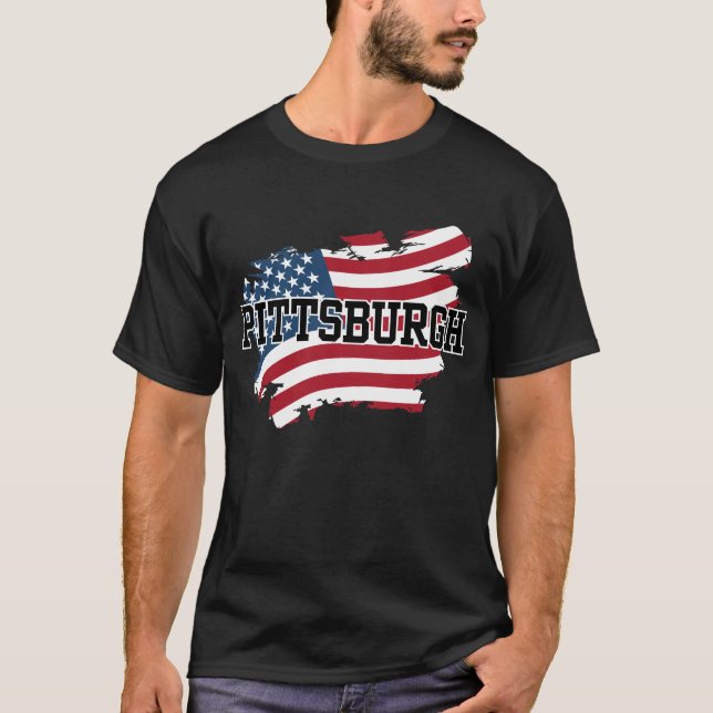 T-shirt Pittsburgh USA (Devant)