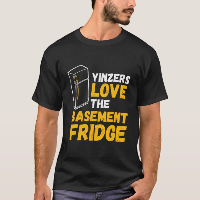 T-shirt Pittsburgh Yinzers Love The Baset Fridge (Devant)