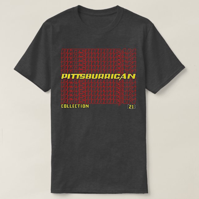 T-shirt Pittsburrican Collection Cascade texte 1 (Design devant)