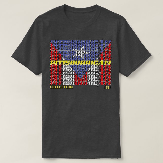 T-shirt Pittsburrican Collection Cascade texte 3 (Design devant)