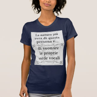 T-shirt Più Vera de natura de La : cantare de vocali de