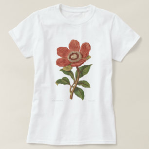 T-shirt Pivoine, image botanique victorienne d'antiquité