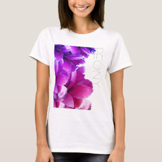 T-SHIRT PIVOINE ROSE
