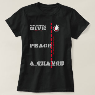T-shirt PIWWNEED DONNE UNE CHANCE À LA PAIX (PIWWN) b