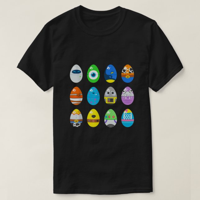 T-shirt Pixar Classique Caractère OEufs de Pâques (Design devant)