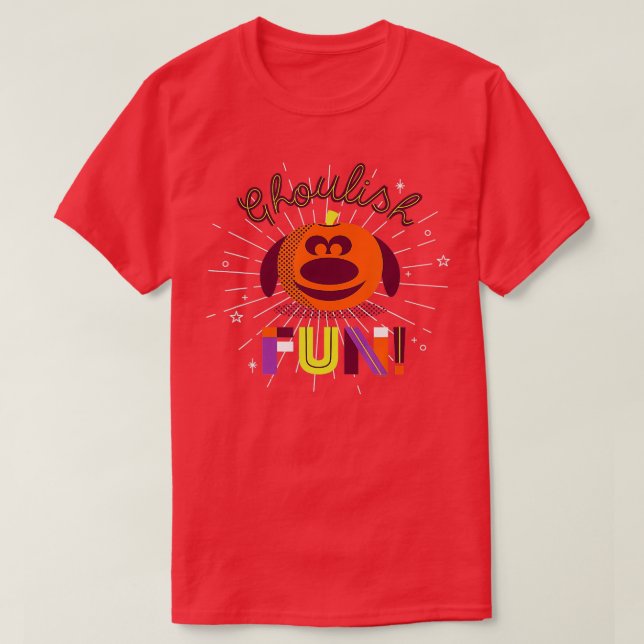 T-shirt PIXAR Up Dug Halloween Ghoulish Fun (Design devant)
