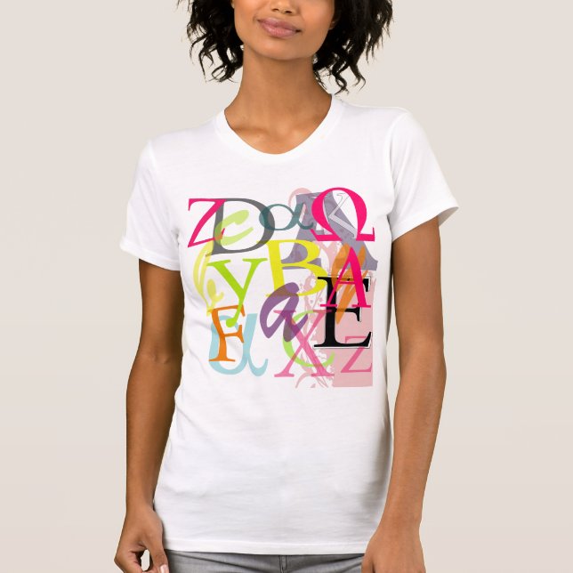 T-shirt PixDezines Alphabets Grecs (Devant)