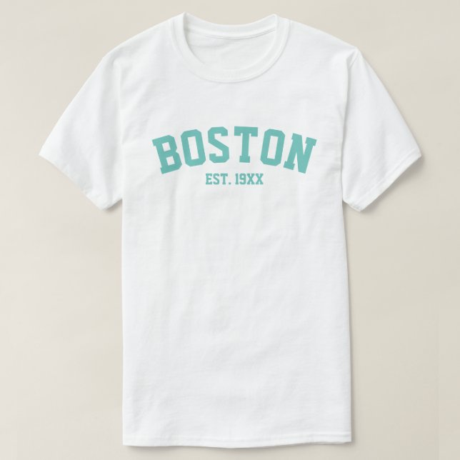 T-shirt PixDezines BOSTON/do-it-yourself TEXTE+COULEUR/CAP (Design devant)