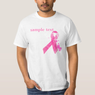T-shirt PixDezines Cancer Awareness, Pink Ribbon