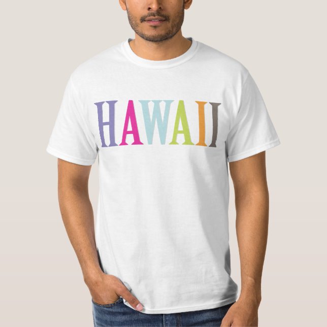 T-shirt PixDezines Colorful Hawaii t's (Devant)