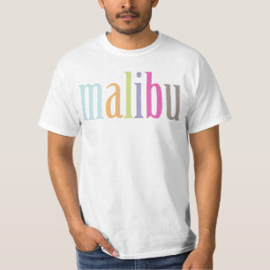 T-shirt PixDezines Colorful Malibu t's