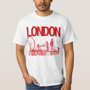 T-shirt PixDezines london/citiscape/sketched