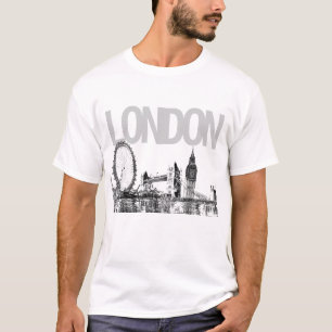 T-shirt PixDezines london/paysage