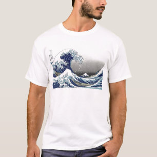 T-shirt PixDezines Vintage, Grande Vague, Hokusai 葛飾北斎の神奈川