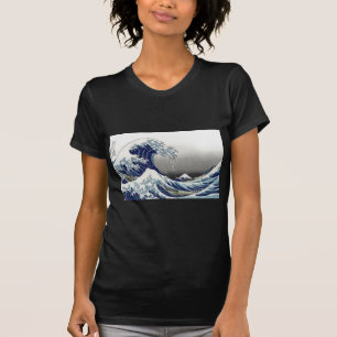 T-shirt PixDezines Vintage, Grande Vague, Hokusai 葛飾北斎の神奈川