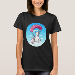 T-shirt Pixel Alpaca Parachutisme