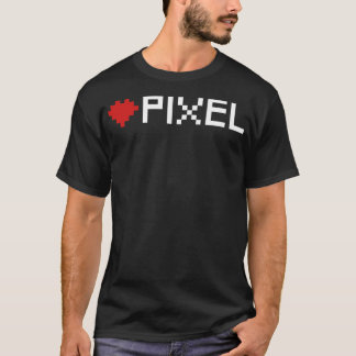 T-shirt pixel amour