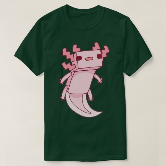 T-shirt Pixel Axolotl (Design devant)