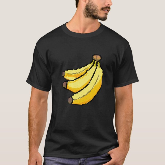 T-shirt Pixel  Banana (Devant)