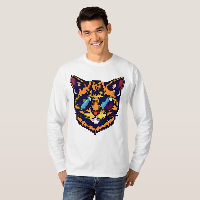 T-shirt Pixel Bengale (Devant entier)