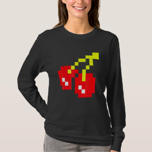 T-shirt Pixel Cerises Déguisement Halloween Jeu Vidéo Anné