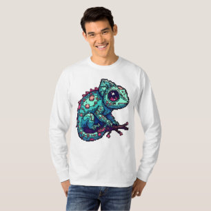 T-shirt Pixel Chameleon Maj