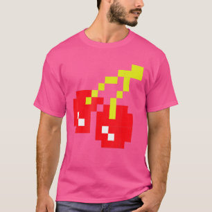 T-shirt Pixel Cherries 80 s Video Game Halloween Costume E