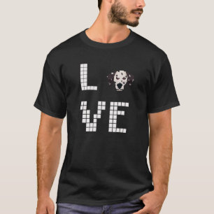 T-shirt Pixel de chien dalmate