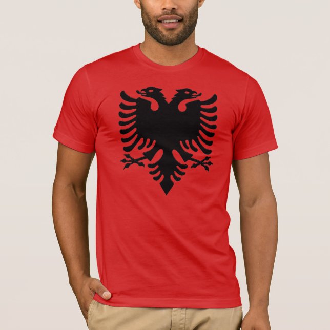 T-shirt Pixel de gris d'Eagle d'Albanais (Devant)