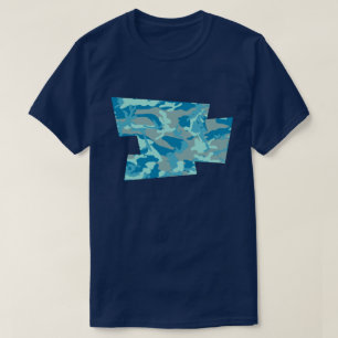 T-shirt Pixel de Motif de caméra BlueBlast
