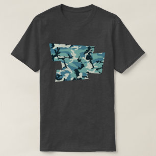 T-shirt Pixel de Motif de caméra d'hiver soufflé