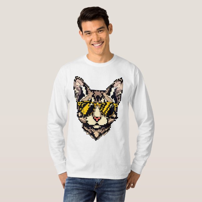 T-shirt Pixel Devon Rex (Devant entier)