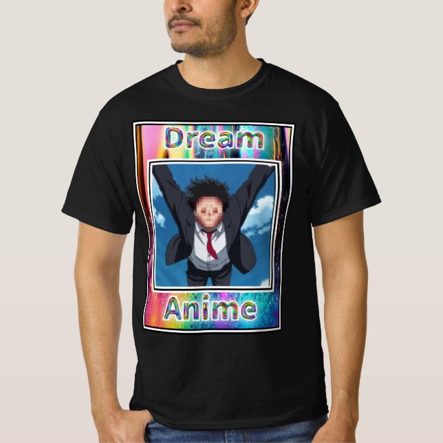T-shirt Pixel Face Dream Anime (Devant)
