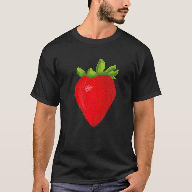 T-shirt Pixel Fraise (Devant)