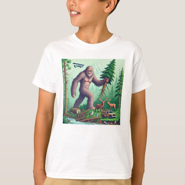 T-shirt Pixel Friends : Forest Protection (big foot) #07 (Devant)