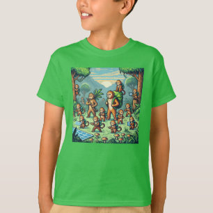T-shirt Pixel Friends : Forest Protection (singes) #05