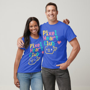 T-shirt Pixel Heart Club : Amour Rétro en Pixel Art pour l