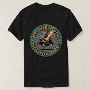 T-shirt Pixel Hero Debout – Badge de motivation pour joueu