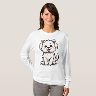 T-shirt Pixel Maltese Delight