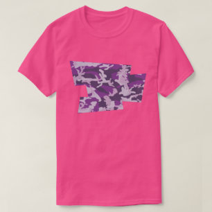 T-shirt Pixel Motif de Camo PurpleBerry soufflé