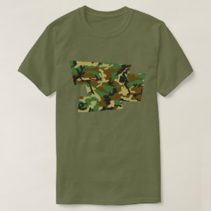 T-shirt Pixel soufflé par le Motif de Camo Woodland