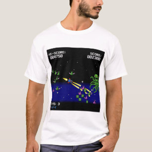 T-Shirt Pixel Starfighter - Tee Shooter Spatial Ré