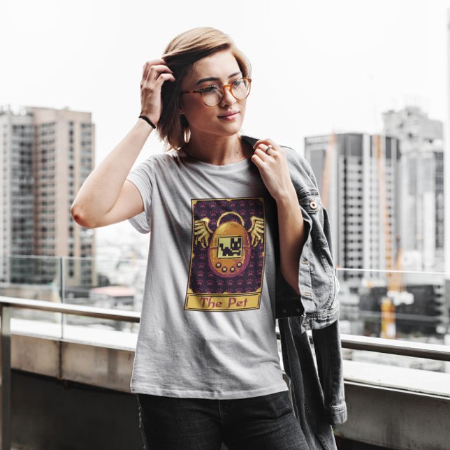 T-shirt Pixel Tarot Card Retro Jeu (Créateur téléchargé)