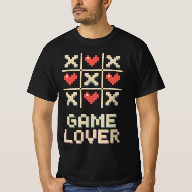 T-shirt Pixel Tic Tac Toe (Devant)