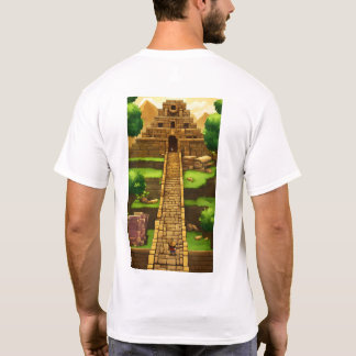 T-shirt Pixel vert rétro et noir