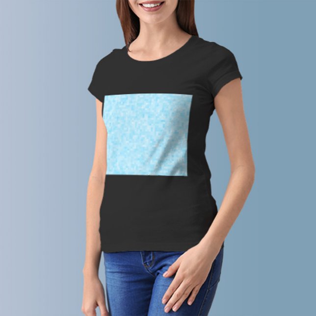 T-shirt Pixellisation Mosaïque Bleue (Créateur téléchargé)
